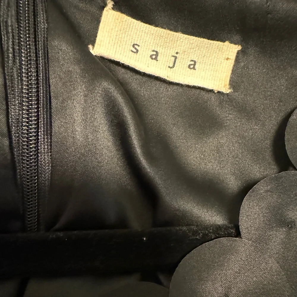 Saja Black Silk Disc Mini Dress XS - Picture 3 of 6